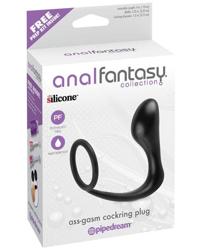 Pipedream Products Anal Fantasy Collection Ass Gasm Cockring Plug - Black Anal Toys