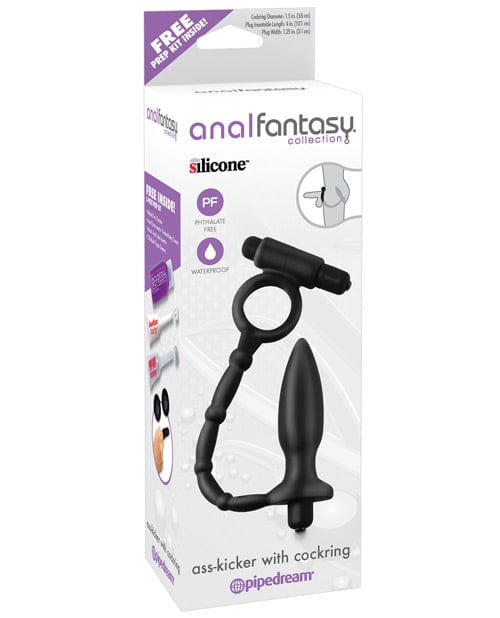 Anal Fantasy Collection Ass Kicker with Cockring - Black