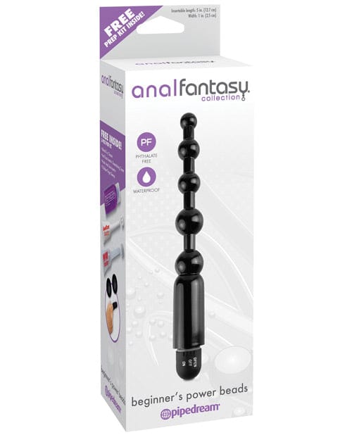 Pipedream Products Anal Fantasy Collection Beginners Power Beads - Black Anal Toys