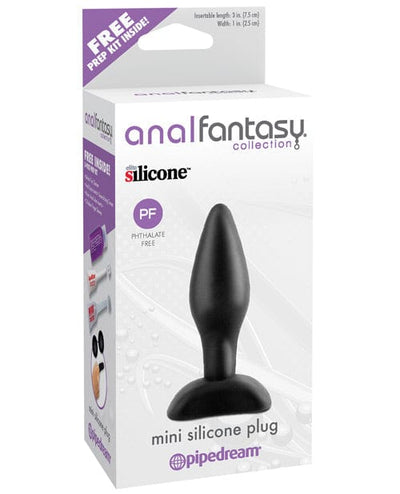 Pipedream Products Anal Fantasy Collection Mini Silicone Plug - Black Anal Toys