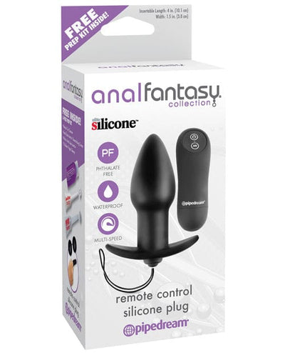 Pipedream Products Anal Fantasy Collection Remote Control Silicone Plug - Black Anal Toys