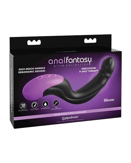 Pipedream Products Anal Fantasy Elite Collection Hyper Pulse P Spot Massager - Black Anal Toys