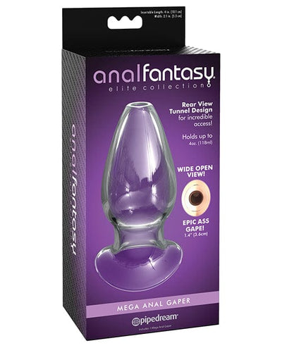 Pipedream Products Anal Fantasy Elite Mega Anal Glass Gaper - Clear Anal Toys