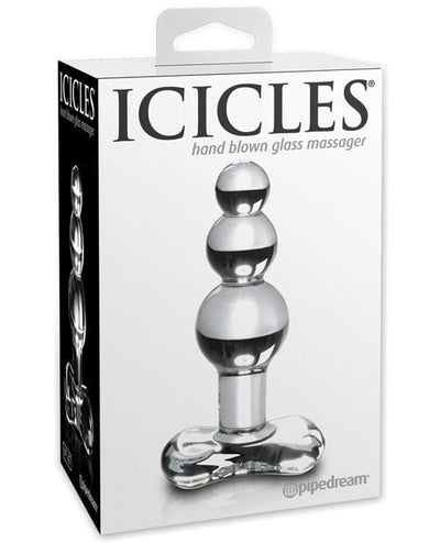 Pipedream Products Icicles No. 47 Hand Blown Glass Butt Plug - Clear Anal Toys