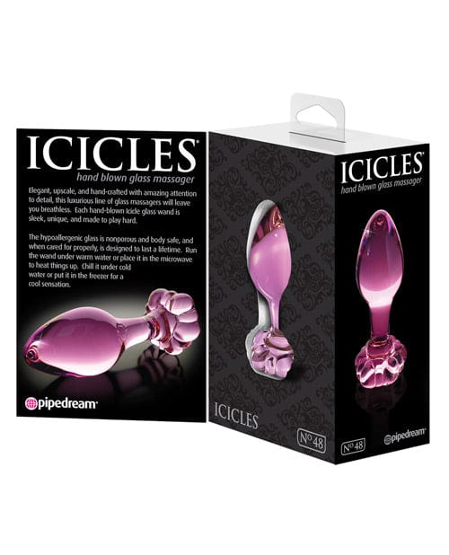 Pipedream Products Icicles No. 48 Butt Plug - Pink Anal Toys
