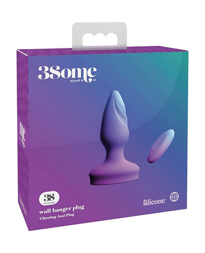 Pipedream Products Threesome Wall Banger Plug - Purple Anal Toys