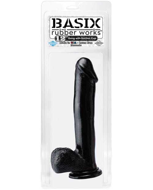 Basix Rubber Works 12" Dong with Suction Cup