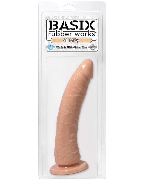 Pipedream Products Basix Rubber Works 7" Slim Dong Flesh Dildos