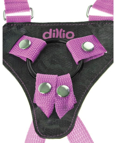 Pipedream Products Dillio 7" Strap-on Suspender Harness Set - Pink Dildos