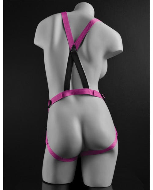 Pipedream Products Dillio 7" Strap-on Suspender Harness Set - Pink Dildos