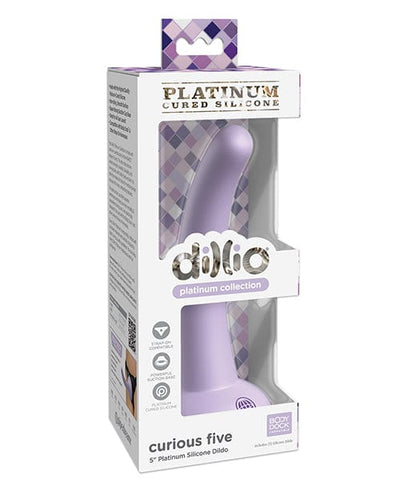 Pipedream Products Dillio Platinum 5" Curious Five Silicone Dildo Purple Dildos