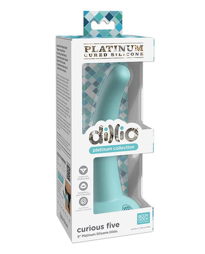 Pipedream Products Dillio Platinum 5" Curious Five Silicone Dildo Teal Dildos