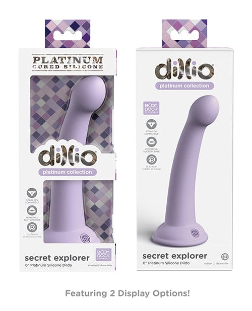 Pipedream Products Dillio Platinum 6" Secret Explorer Silicone Dildo Dildos