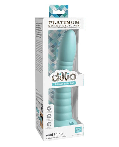 Pipedream Products Dillio Platinum 7" Wild Thing Silicone Dildo Teal Dildos
