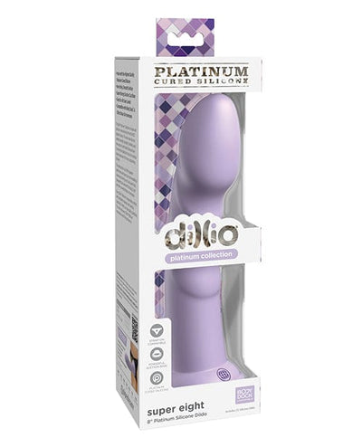 Pipedream Products Dillio Platinum 8" Super Eight Silicone Dildo Purple Dildos