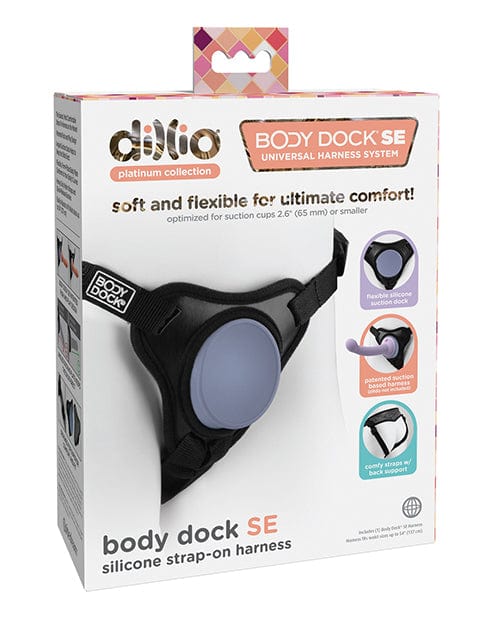 Pipedream Products Dillio Platinum Body Dock Se Strap On Harness - Black Dildos