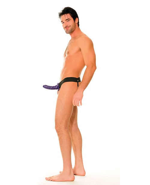 Pipedream Products Fetish Fantasy Series Him Or Her Hollow Strap On - Purple Dildos