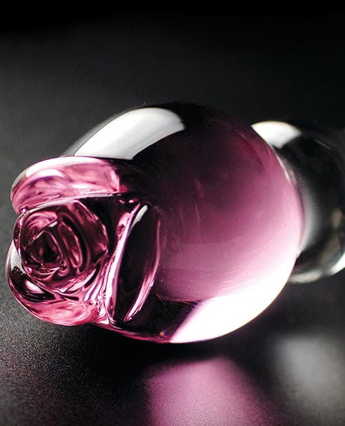 Pipedream Products Icicles No. 12 Hand Blown Glass Massager - Clear with Rose Tip Dildos