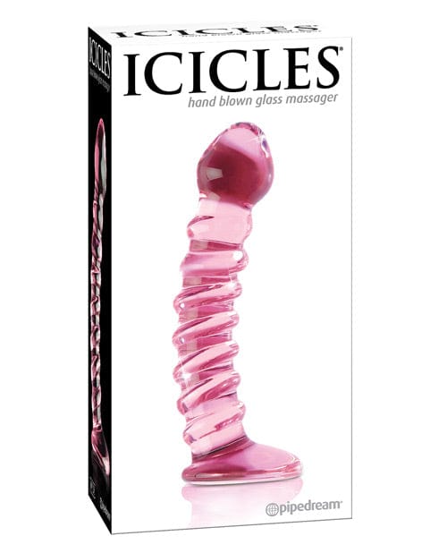 Pipedream Products Icicles No. 28 Hand Blown Glass with Ridges 28 Dildos