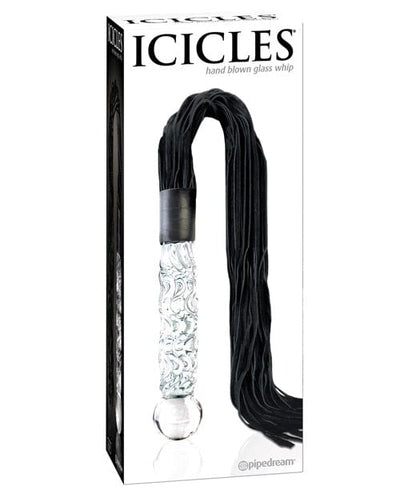 Pipedream Products Icicles No. 38 Hand Blown Glass Handled Whip - Clear Dildos