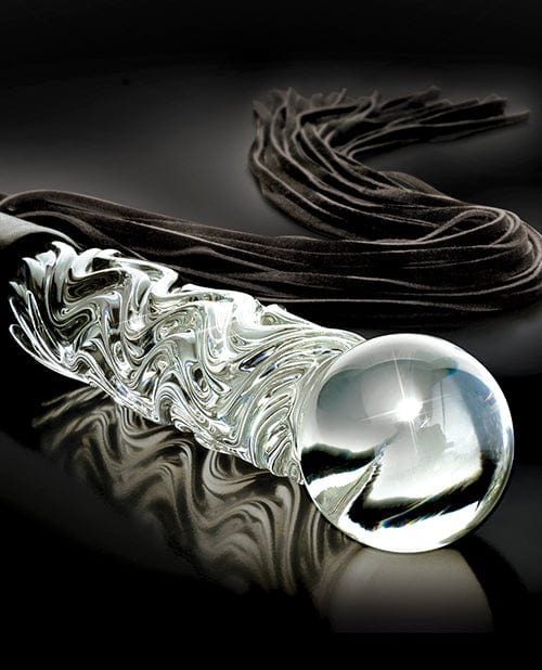 Pipedream Products Icicles No. 38 Hand Blown Glass Handled Whip - Clear Dildos