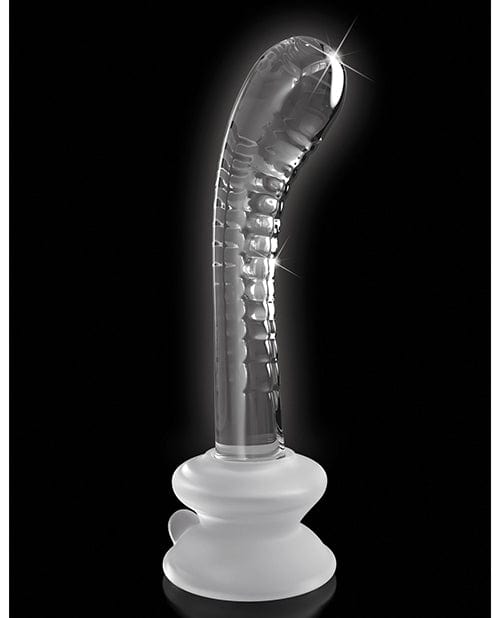 Pipedream Products Icicles No. 88 Hand Blown Glass G-Spot Massager with Suction Cup - Clear Dildos
