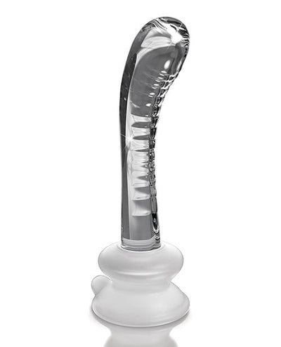 Pipedream Products Icicles No. 88 Hand Blown Glass G-Spot Massager with Suction Cup - Clear Dildos