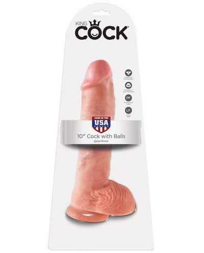 Pipedream Products King Cock 10" Cock with Balls Flesh Dildos