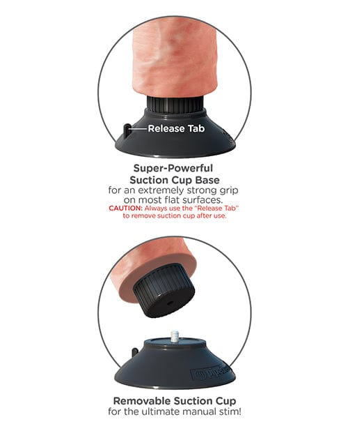 King Cock 10" Vibrating Cock with Balls