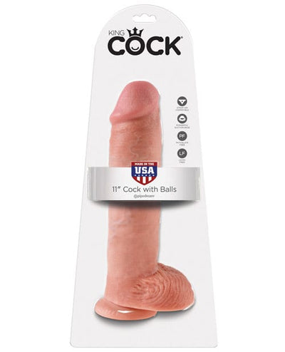 Pipedream Products King Cock 11" Cock with Balls Flesh Dildos