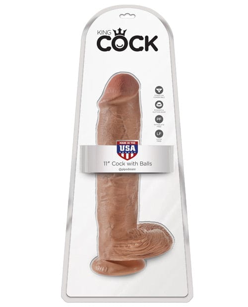 Pipedream Products King Cock 11" Cock with Balls Tan Dildos