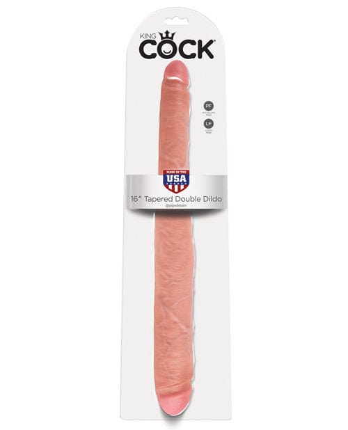 Pipedream Products King Cock 16" Tapered Double Dildo Flesh Dildos