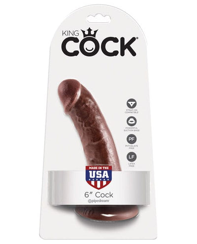 Pipedream Products King Cock 6" Cock Brown Dildos