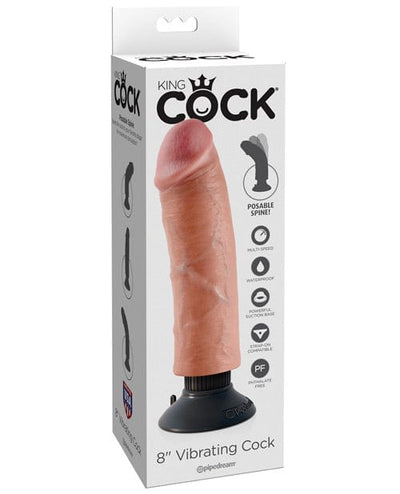 Pipedream Products King Cock 8" Vibrating Cock Flesh Dildos