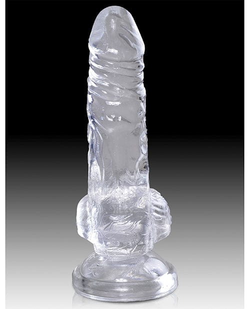 Pipedream Products King Cock Clear Cock with Balls Dildos