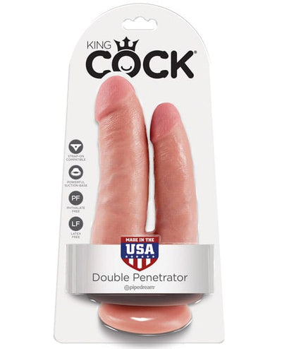 Pipedream Products King Cock Double Penetrator Flesh Dildos