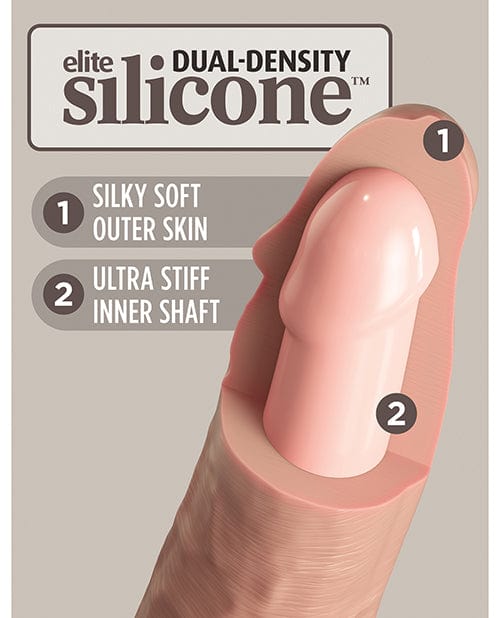 Pipedream Products King Cock Elite 7" Dual Density Silicone Cock Dildos
