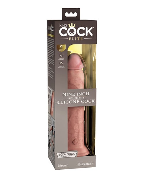 Pipedream Products King Cock Elite 9" Dual Density Silicone Cock - Light Dildos