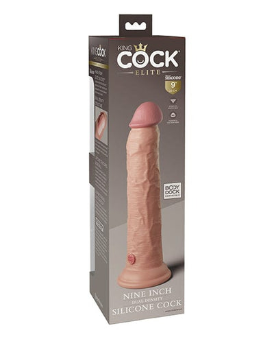 Pipedream Products King Cock Elite 9" Dual Density Silicone Cock - Light Dildos