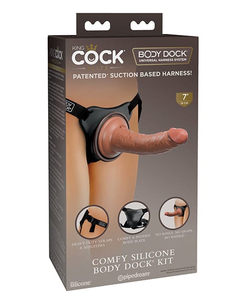 Pipedream Products King Cock Elite Comfy Silicone Body Dock Kit Dildos