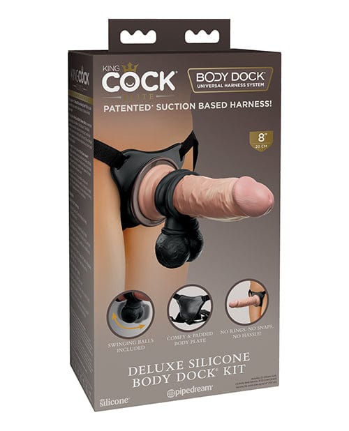 Pipedream Products King Cock Elite Deluxe Silicone Body Dock Kit Dildos