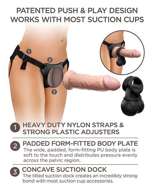 Pipedream Products King Cock Elite Deluxe Silicone Body Dock Kit Dildos