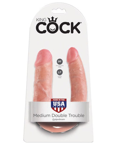 Pipedream Products King Cock Medium Double Trouble - Flesh Dildos