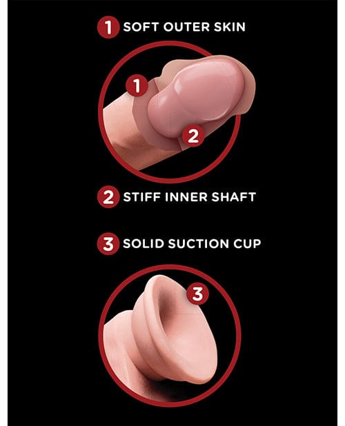 Pipedream Products King Cock Plus Triple Density Cock with Swinging Balls Dildos