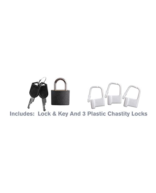 Pipedream Products Fantasy C-ringz Extreme Silicone Cock Blocker - Black Kink &amp; BDSM