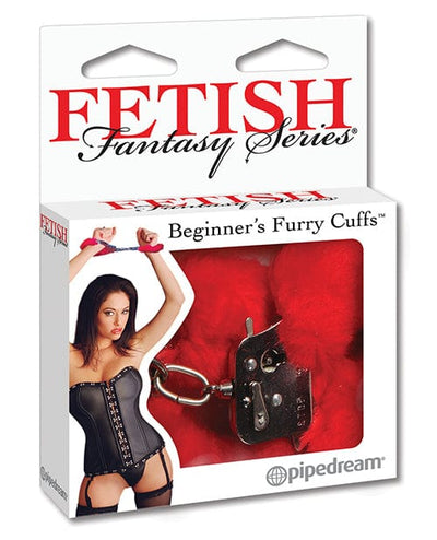 Pipedream Products Fetish Fantasy Series Beginner's Furry Cuffs - Red Kink & BDSM