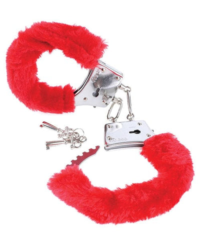 Pipedream Products Fetish Fantasy Series Beginner's Furry Cuffs - Red Kink & BDSM