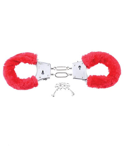 Pipedream Products Fetish Fantasy Series Beginner's Furry Cuffs - Red Kink & BDSM