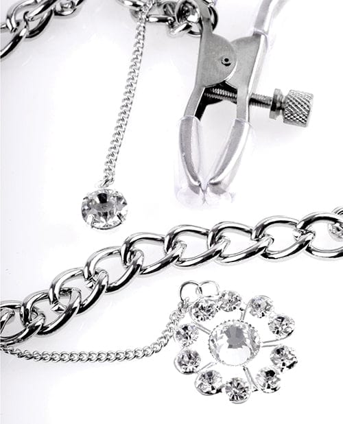 Pipedream Products Fetish Fantasy Series Crystal Nipple Clamps Kink &amp; BDSM