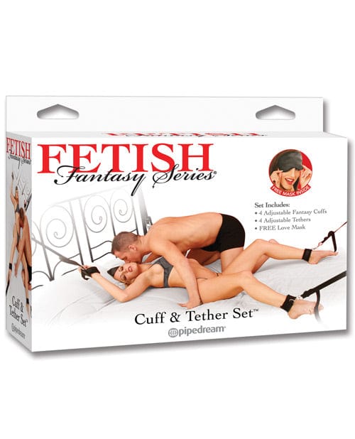 Pipedream Products Fetish Fantasy Series Cuff &amp; Tether Set Kink &amp; BDSM
